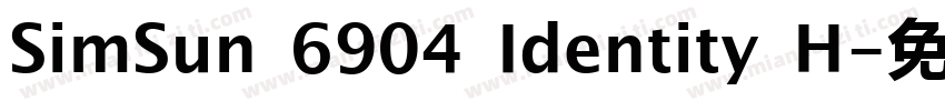 SimSun 6904 Identity H字体转换
